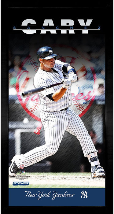 Gary Sanchez New York Yankees Player Profile Wall Art 9.5x19 Framed Photo