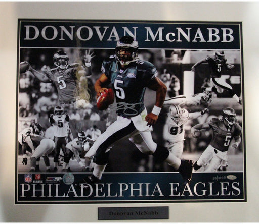 Donovan McNabb Eagles with Ghosting Matted 16x20 Collage Photo (LE/2000)