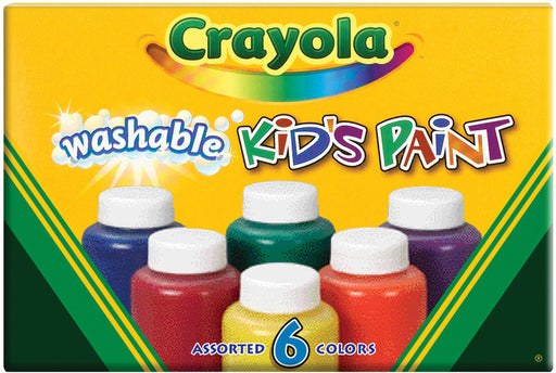 Crayola Washable Kid's Paint-6/Pkg