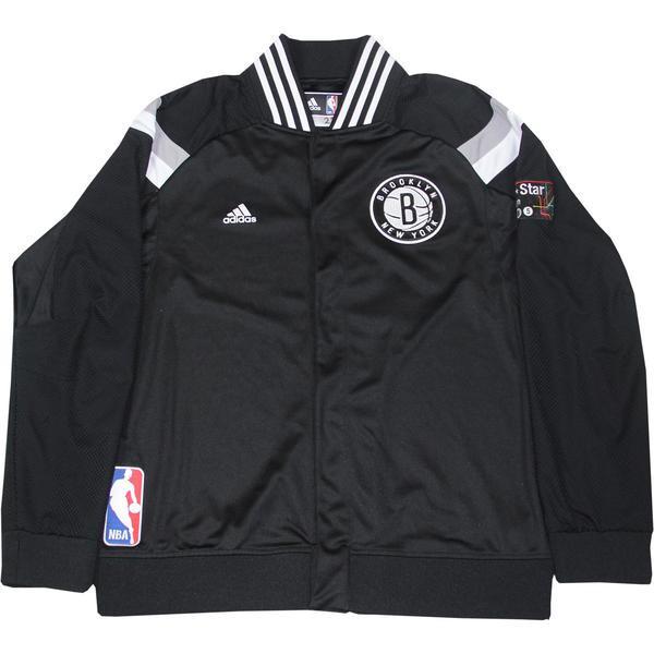 Jarrett Jack  Jacket - Brooklyn Nets 2014-2015 Season Game Used #0 Black and White Road Warmup Jackets w/ 2015 All-Star Patch (L)