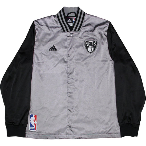 Mason Plumlee Jacket - Brooklyn Nets 2014-2015 Season Game Used #1 Black and Silver Road Warmup Jacket (XL)