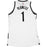 Mason Plumlee Jersey - Brooklyn Nets 2014-2015 Season Game Used #1 White Jersey (XL) (Used 3/2  3/4  3/23  3/27)(BKN01777)