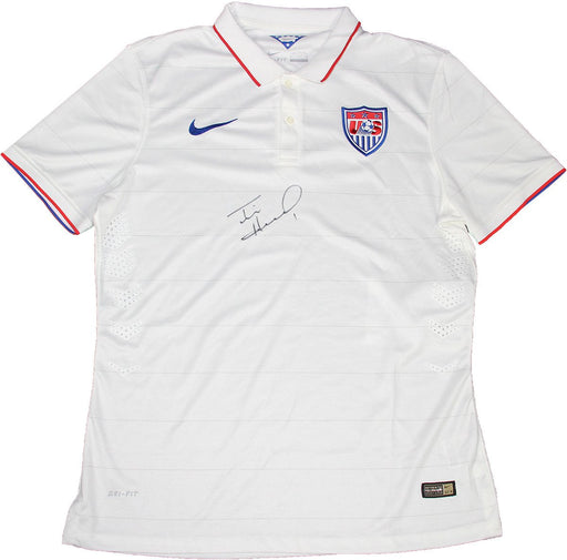 Tim Howard Signed USA White Collar USNT Jersey ( JSA)