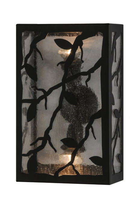 10 Inch W Branches With Leaves Wall Sconce