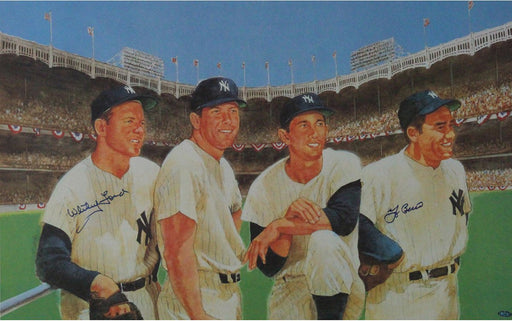 Yogi Berra & Whitey Ford Signed Litho 24x36