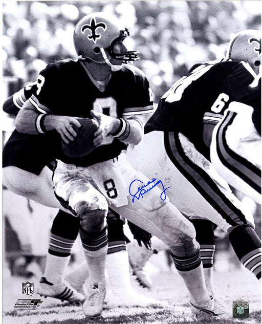 Archie Manning Signed New Orleans Saints B/W 16x20 photo