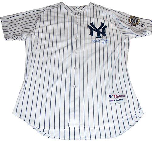 Mark Teixeira Yankees Authentic Home Jersey w/ Inaugural Season Patch (Signed on Front) (MLB Auth)