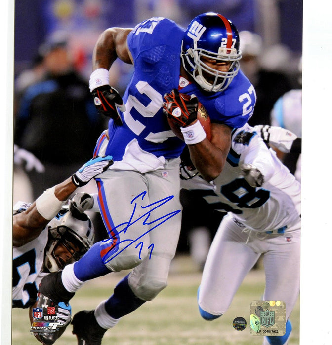 Brandon Jacobs Signed Run vs. Panthers 8x10 Photo