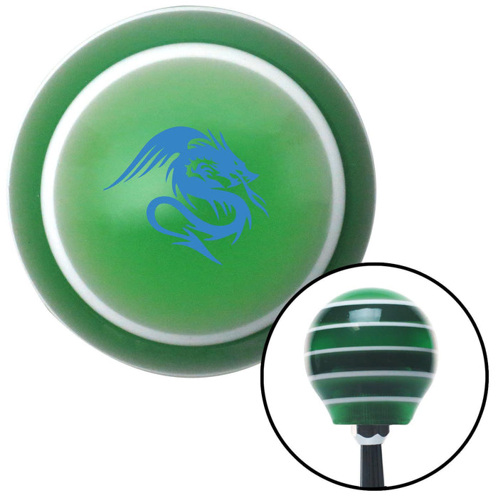 Blue Dragon Green Stripe Shift Knob with M16 x 15 Insert