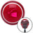 Pink Fish  Hook Red Stripe Shift Knob with M16 x 15 Insert