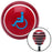 Blue Wheelchair Red Stripe Shift Knob with M16 x 15 Insert