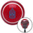 Blue Command Sergeant Major Red Stripe Shift Knob with M16 x 15 Insert