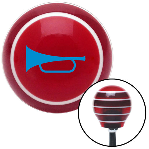 Blue Horn Red Stripe Shift Knob with M16 x 15 Insert