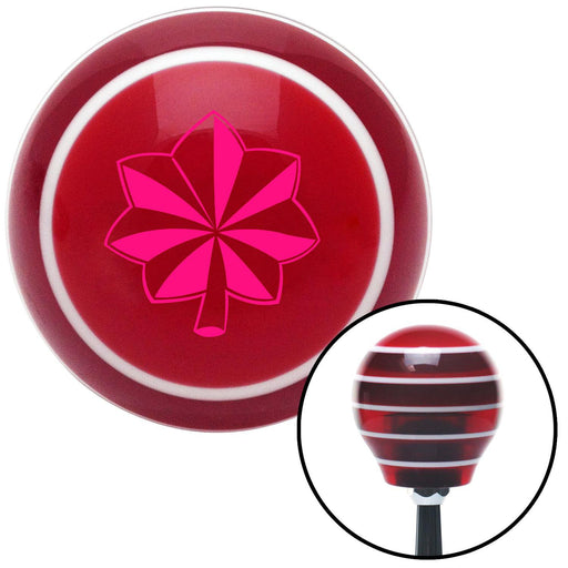 Pink Commander Red Stripe Shift Knob with M16 x 15 Insert