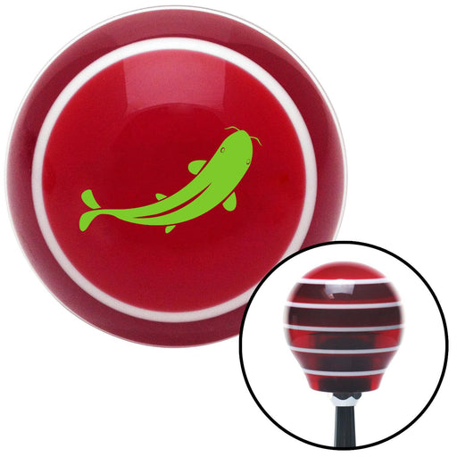 Green Marine Koi Red Stripe Shift Knob with M16 x 15 Insert