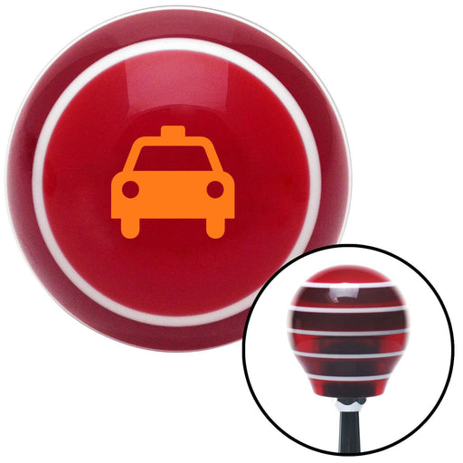 Orange Taxi Red Stripe Shift Knob with M16 x 15 Insert