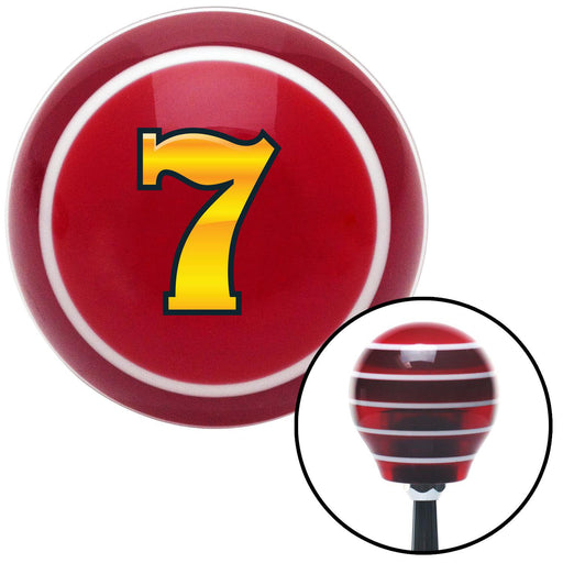 7 Gold Red Stripe Shift Knob with M16 x 15 Insert