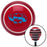 Blue Cowboy Eyes Red Stripe Shift Knob with M16 x 15 Insert