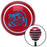 Blue Big Grin Meme Red Stripe Shift Knob with M16 x 15 Insert