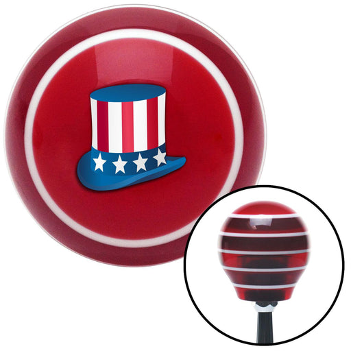 Uncle Sam Hat Red Stripe Shift Knob with M16 x 15 Insert