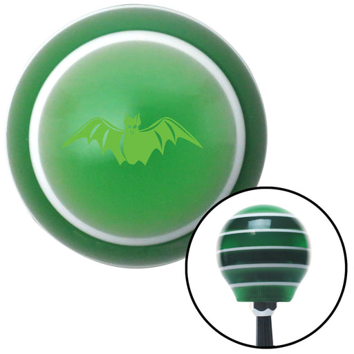 Green Bat Green Stripe Shift Knob with M16 x 15 Insert