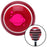 Pink Planet  Stars Red Stripe Shift Knob with M16 x 15 Insert