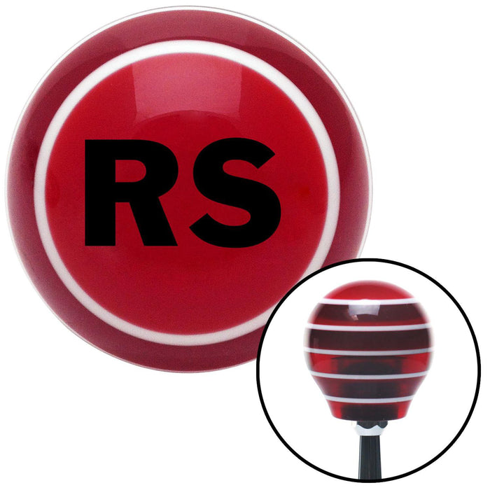 Black RS Red Stripe Shift Knob with M16 x 15 Insert