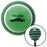 Black Automotive Trunk Open Green Stripe Shift Knob with M16 x 15 Insert