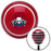 Skull and Pistons Red Stripe Shift Knob with M16 x 15 Insert