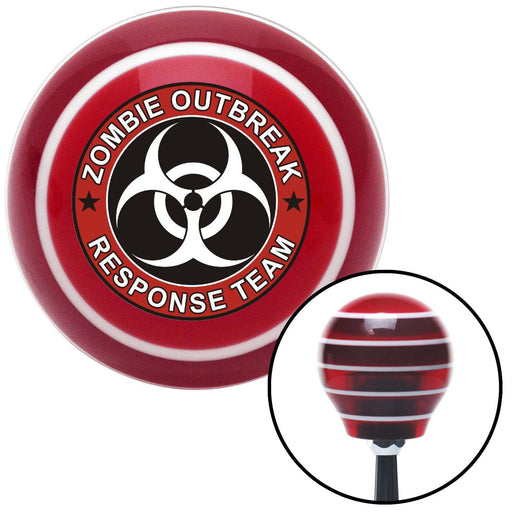 Zombie Outbreak Response Team Red Stripe Shift Knob with M16 x 15 Insert