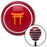 Orange Torii Red Stripe Shift Knob with M16 x 15 Insert