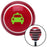 Green Taxi Red Stripe Shift Knob with M16 x 15 Insert