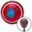 Blue Grenade w Pin Red Stripe Shift Knob with M16 x 15 Insert