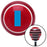 Blue Officer 01  2n Lt and 1d Lt  Red Stripe Shift Knob with M16 x 15 Insert