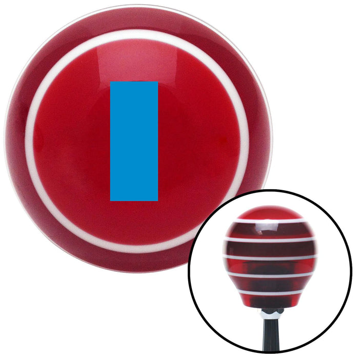 Blue Officer 01  2n Lt and 1d Lt  Red Stripe Shift Knob with M16 x 15 Insert