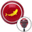 Yellow Marine Koi Red Stripe Shift Knob with M16 x 15 Insert