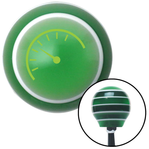 Green Instrument Gauge Green Stripe Shift Knob with M16 x 15 Insert