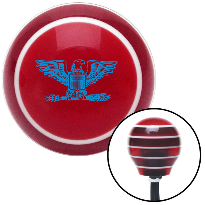 Blue Colonel Red Stripe Shift Knob with M16 x 15 Insert