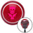 Pink Skull  Guns Red Stripe Shift Knob with M16 x 15 Insert