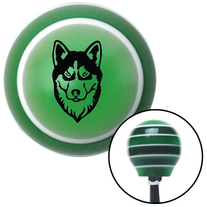 Husky Green Stripe Shift Knob with M16 x 15 Insert