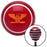 Orange Colonel Red Stripe Shift Knob with M16 x 15 Insert