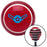 Blue Airman Red Stripe Shift Knob with M16 x 15 Insert