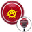 Yellow Anarchy Red Stripe Shift Knob with M16 x 15 Insert