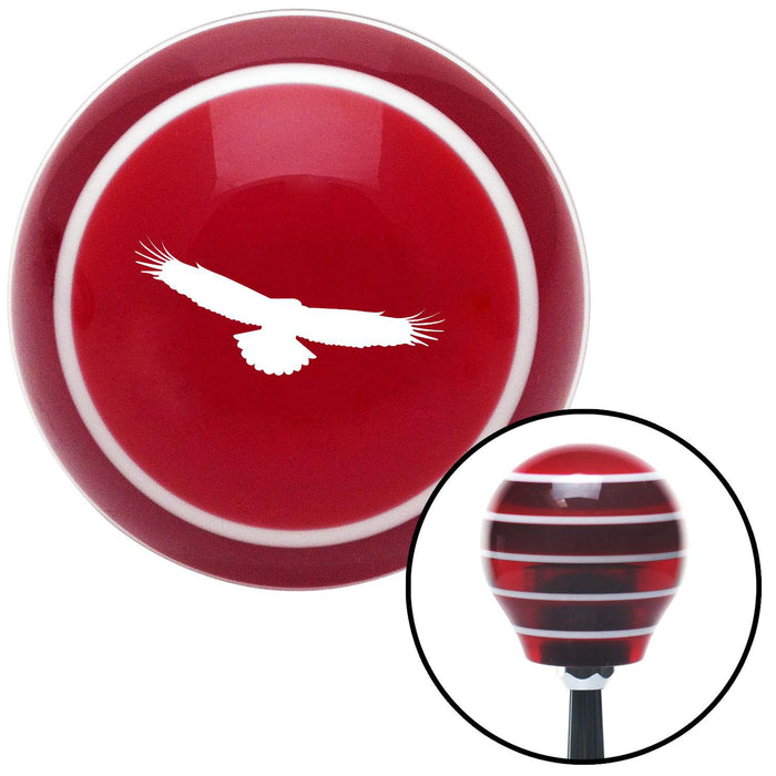 White Eagle Red Stripe Shift Knob with M16 x 15 Insert