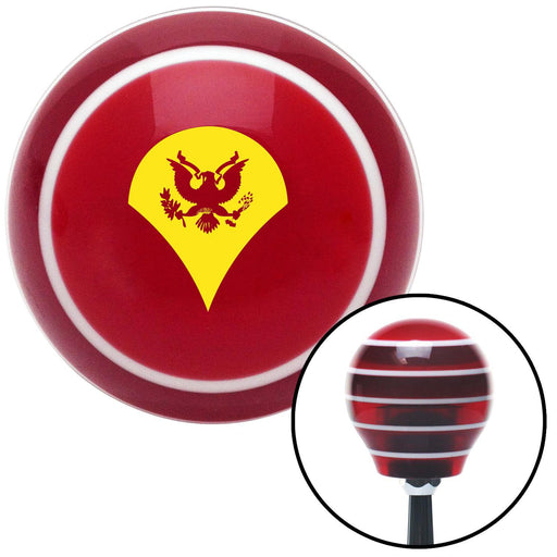 Yellow Specialist Red Stripe Shift Knob with M16 x 15 Insert