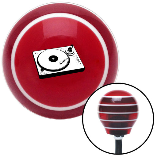 Turntable Red Stripe Shift Knob with M16 x 15 Insert