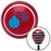 Blue Bomb w Fuse Lit Red Stripe Shift Knob with M16 x 15 Insert