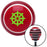 Green Wheel of Dharma Red Stripe Shift Knob with M16 x 15 Insert