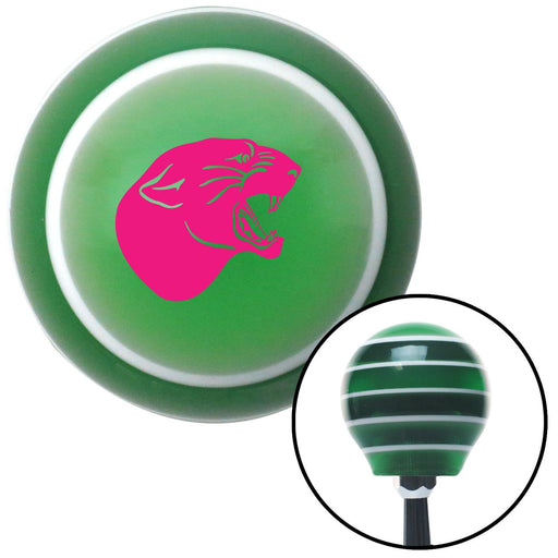 Pink Panther Green Stripe Shift Knob with M16 x 15 Insert