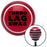 Black Turbo Lag Swag Red Stripe Shift Knob with M16 x 15 Insert